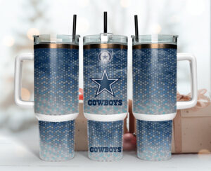 Dallas Cowboys NFL Custom Stanley Cup 40 oz 30 oz Tumbler With Handle | StormMerch