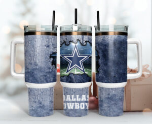 Dallas Cowboys NFL Custom Stanley Cup 40 oz 30 oz Tumbler With Handle | StormMerch