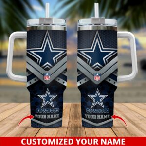 Dallas Cowboys NFL Custom Stanley Cup 40 oz 30 oz Tumbler With Handle | StormMerch