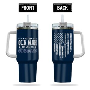 Dallas Cowboys NFL Custom Stanley Cup 40 oz 30 oz Tumbler With Handle | StormMerch