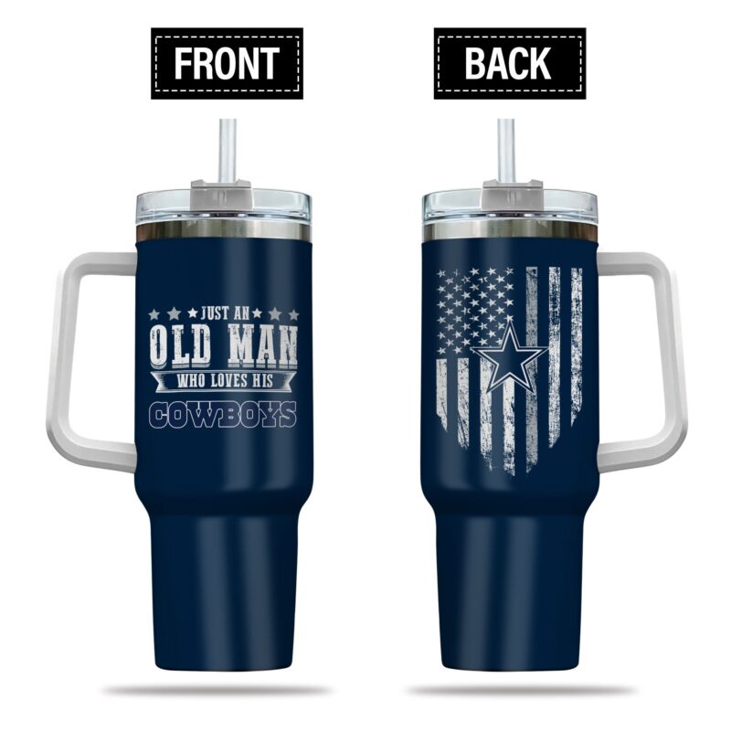 Dallas Cowboys NFL Custom Stanley Cup 40 oz 30 oz Tumbler With Handle | StormMerch