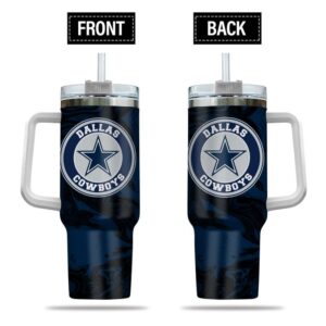 Dallas Cowboys NFL Custom Stanley Cup 40 oz 30 oz Tumbler With Handle | StormMerch