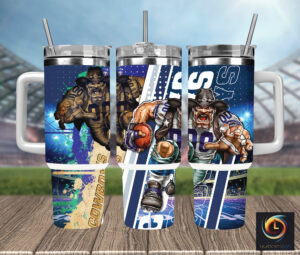 Dallas Cowboys NFL Mascot Custom Stanley Cup 40 oz 30 oz Tumbler With Handle | StormMerch