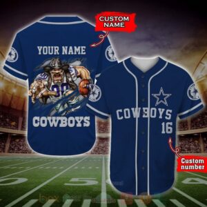 Dallas Cowboys Nfl Personalized Baseball Jersey - Hot Sale 2025