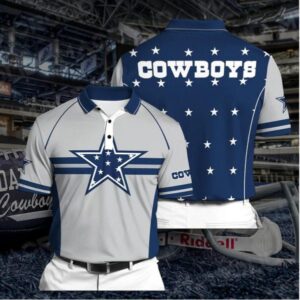 Dallas Cowboys Polo Shirt Pl02 Mens 3D