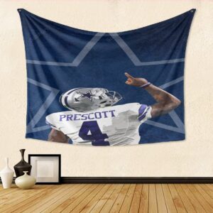 Dallas Cowboys PreScott Back Gift For Fan 3D Full Printing Tapestry
