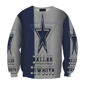 Dallas Cowboys Star Metal Gift For Fan 3D Full Printing Sweatshirt