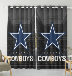 Dallas Cowboys Star Stadium Blackout Window Curtain 2 Panels For Livin