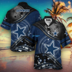 Dallas Cowboys Stellar Wave Hawaiian Shirt - TeeAloha