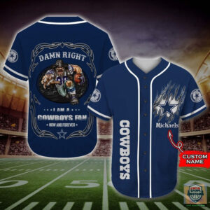 I Am A Dallas Cowboys Fan Custom Name Baseball Jersey Shirt - Hot Sale 2025