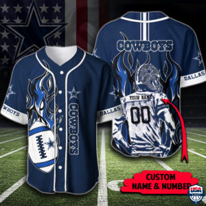 Nfl Dallas Cowboys Custom Name And Number Baseball Jerseys Shirt - Hot Sale 2025