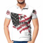 Atlanta Falcons Country Map 3D All Over Print Polo Shirt