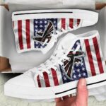 Atlanta Falcons Flag Silk High Top Shoes