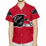 Atlanta Falcons Helmet 3D All Over Print Summer Beach Hawaiian Shirt W