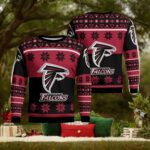 Atlanta Falcons Logo Big Snowflake Pattern Xmas Gift Ugly Christmas Sweater Amazing Gift – Teeclover