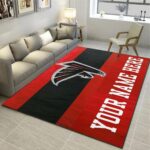 Atlanta Falcons Personalized Area Rugs,Living Room Bedroom Carpet,Customized Man Cave Floor Mat