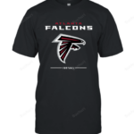 Atlanta Falcons Pro Line Black Team Lockup 2D T-shirt