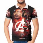 Atlanta Falcons Ridley 18 3D All Over Print Polo Shirt