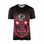 Atlanta Falcons Skull Lava T-Shirts For Men 2748