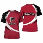 Atlanta Falcons T-Shirt Curve Style Gift For Men