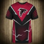 Atlanta Falcons T-Shirts Lightning Graphic Gift For Men