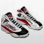 Atlanta Falcons Team Logo Red White Grey Air Jordan 13 Printing Shoes Sneaker