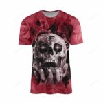 Atlanta Falcons With Fire Skull T-Shirts For Men 2113