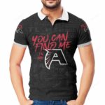 Atlanta Falcons You Can Find Me 3D All Over Print Polo Shirt