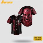 NFL Atlanta Falcons Baseball Jersey 3D Personalized Skull Represent Your Team