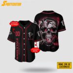 NFL Atlanta Falcons Baseball Jersey 3D Personalized Skull The Ultimate Fan Gear