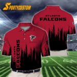 NFL Atlanta Falcons Football Team Logo Design Polo Shirt