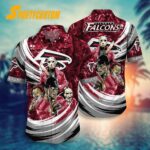 NFL Atlanta Falcons Halloween Horror Movie Characters Hawaiian Shirt