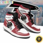 NFL Atlanta Falcons Red White Helmet Air Jordan 1 High Sneakers