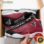 Personalized Atlanta Falcons Nfl Big Logo Football Team 10 Air Jordan 13 Sneaker Shoes