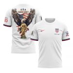 USA x World Cup 2026 Patriotic Eagle America 250 T-shirt Printed - White - Jersey Teams