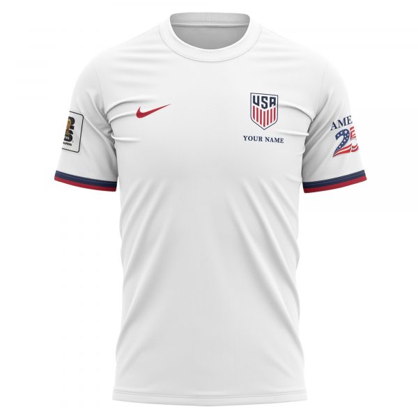 USA x World Cup 2026 Patriotic Eagle America 250 T-shirt Printed - White - Jersey Teams