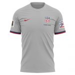 USA x World Cup 2026 Patriotic Eagle America 250 T-shirt Printed - Heather Grey - Jersey Teams