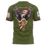 USA x World Cup 2026 Patriotic Eagle America 250 T-shirt Printed - Military Olive - Jersey Teams