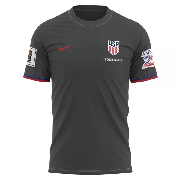 USA x World Cup 2026 Patriotic Eagle America 250 T-shirt Printed - Dark Grey - Jersey Teams
