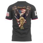 USA x World Cup 2026 Patriotic Eagle America 250 T-shirt Printed - Dark Grey - Jersey Teams