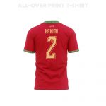 Achraf Hakimi 2 Morocco 2026 Home 3D T-Shirt Fully Printed – Unisex, Red - Jersey Teams