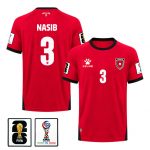 Abdallah Nasib 3 Jordan 2026 Away Jersey - Red, Men - Jersey Teams