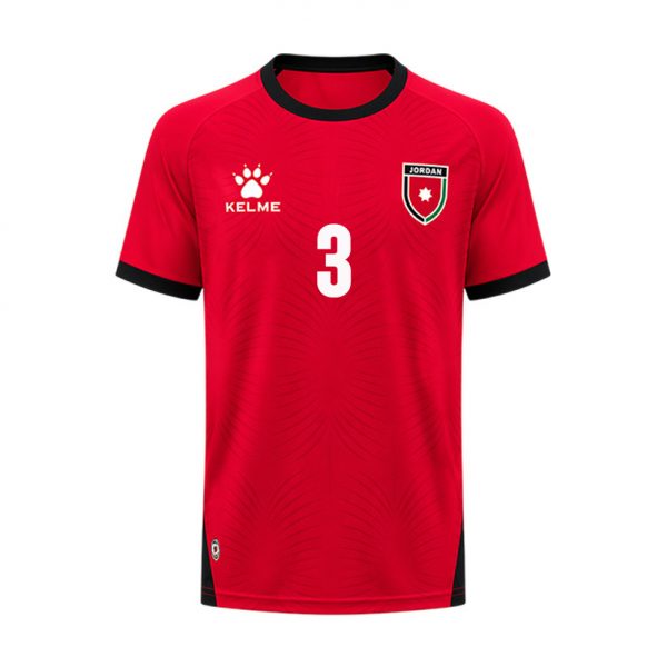 Abdallah Nasib 3 Jordan 2026 Away Jersey - Red, Men - Jersey Teams