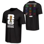 FIFA World Cup 2026 World Cup Bracket T-shirt - Black - Jersey Teams