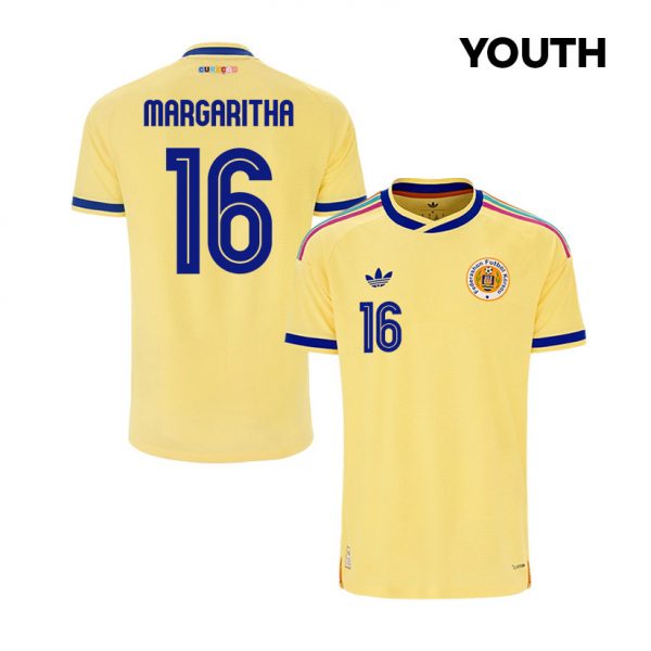 Jearl Margaritha 16 Youth Curaçao National Team 2026 Away Jersey - Yellow - Jersey Teams