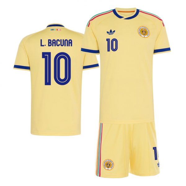 Leandro Bacuna 10 Curacao 2026 Away Men Jersey & Shorts Set – Yellow - Jersey Teams