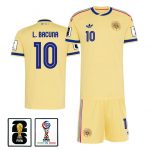 Leandro Bacuna 10 Curacao 2026 Away Men Jersey & Shorts Set – Yellow - Jersey Teams