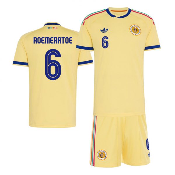 Godfried Roemeratoe 6 Curacao 2026 Away Men Jersey & Shorts Set – Yellow - Jersey Teams