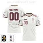 Spain 2026 Away 3D T-Shirt Fully Printed – Personalized – Unisex, White - Jersey Teams