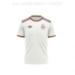Spain 2026 Away 3D T-Shirt Fully Printed – Unisex, White - Jersey Teams